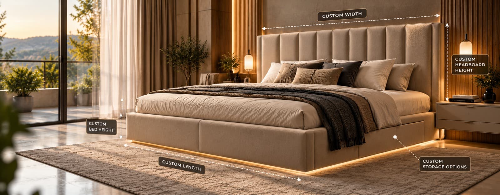 CUSTOM DIMENSIONS - BEDCRAFT