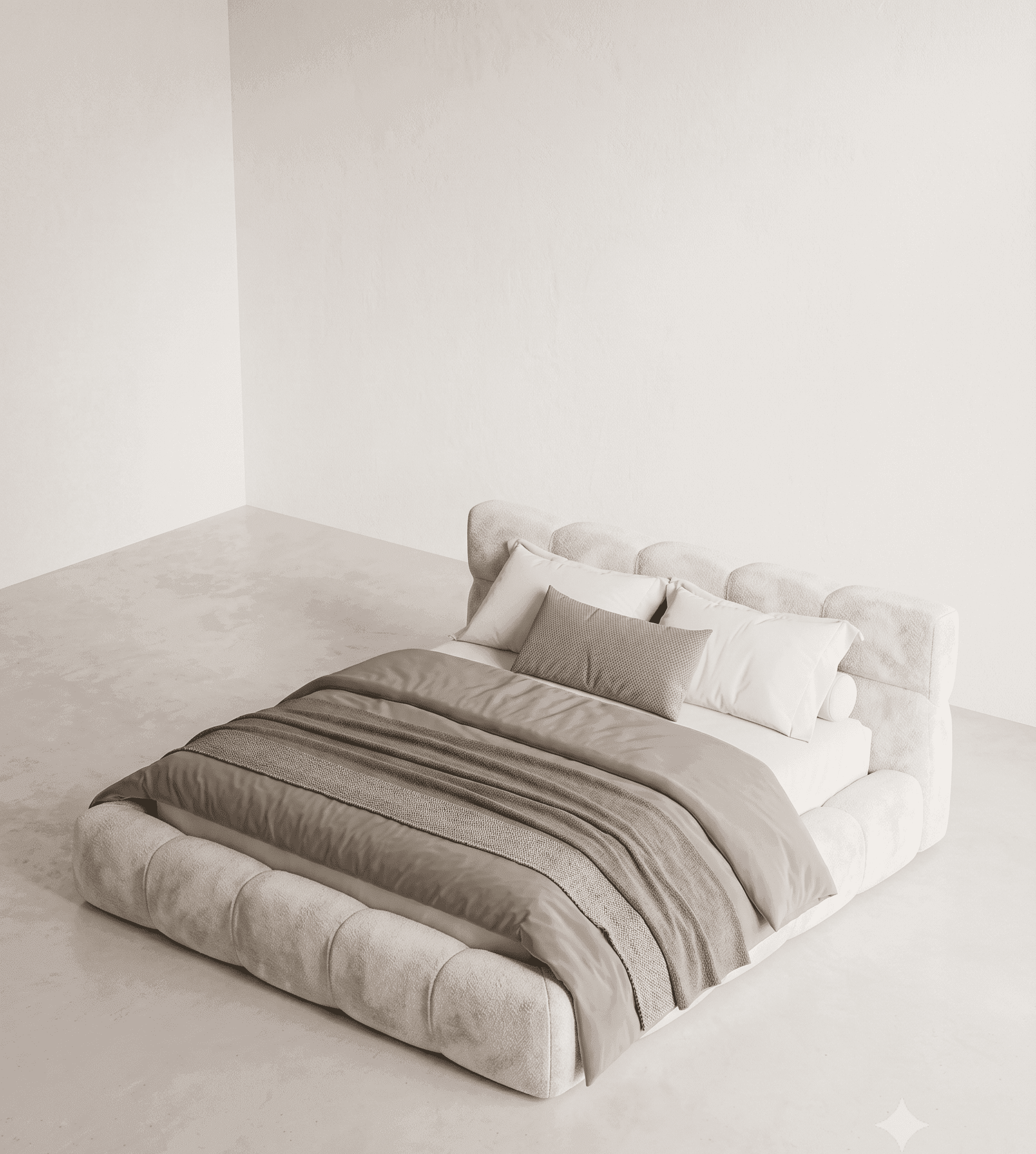 The Bubble king square — Contemporary king size beds by BEDCRAFT