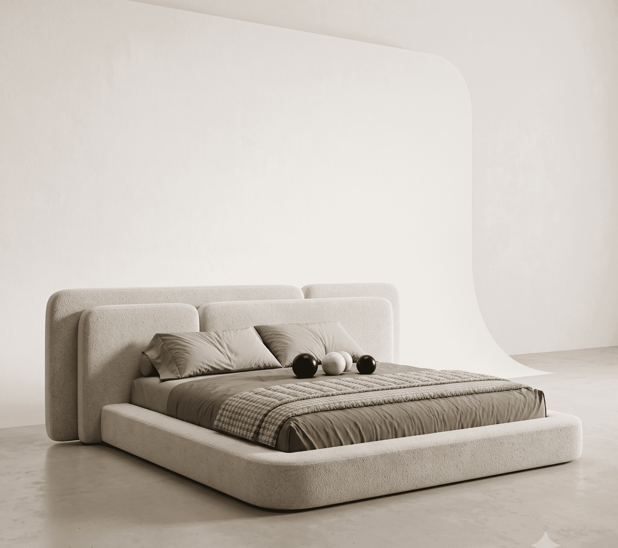 The Forma Double-Block — Curved Beds. by BEDCRAFT
