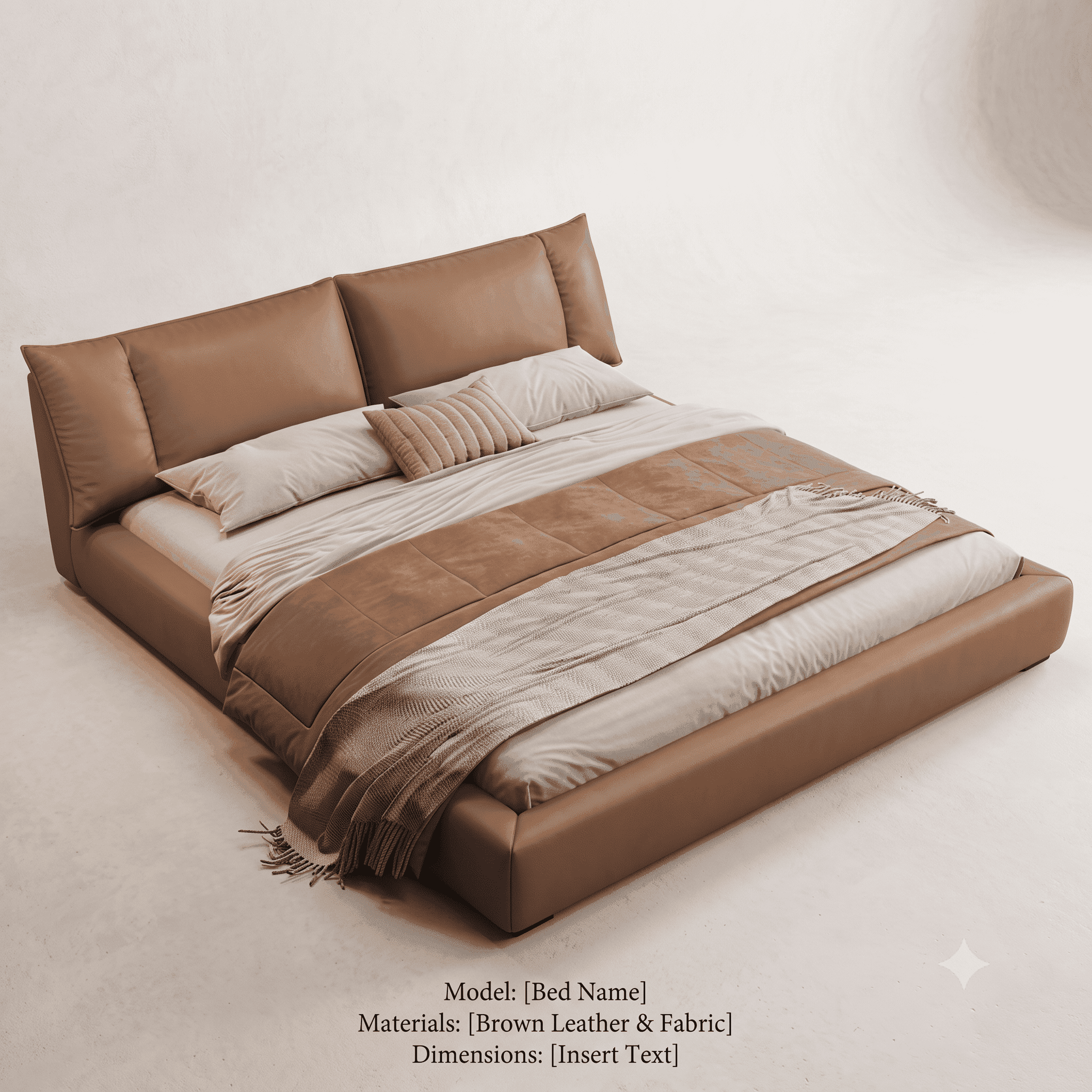 The Milano Cuscino Suite — Premium Leather Beds. by BEDCRAFT